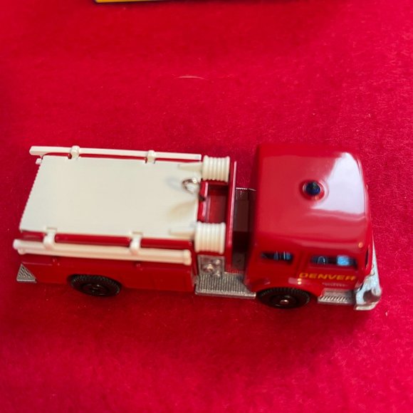 Fire Pumper Matchbox Set Hallmark Ornament - Picture 5 of 5